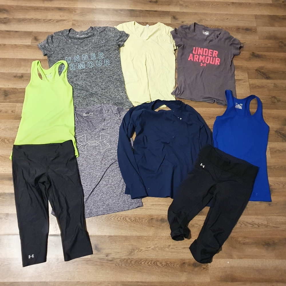 9 Piece Under Armour Lot Bundle S